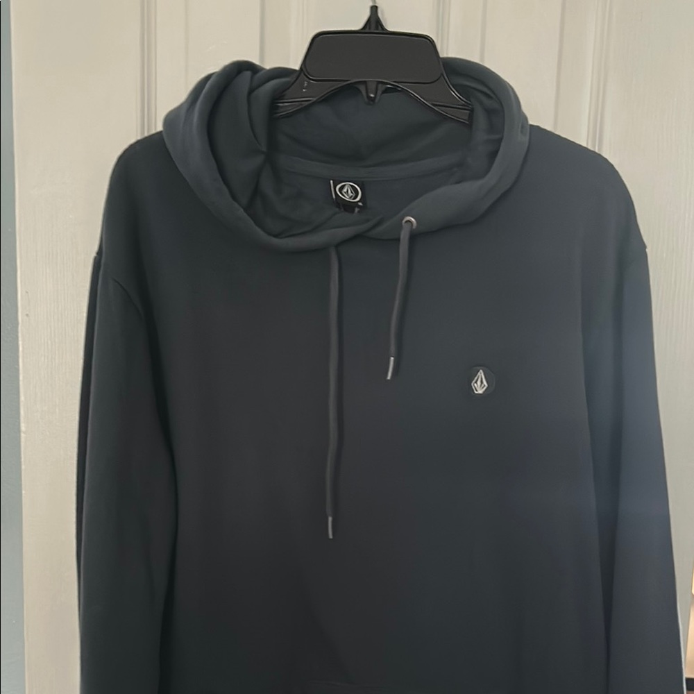 Volcom Charcoal Hoodie with Logo
